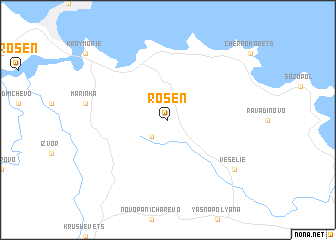 map of Rosen