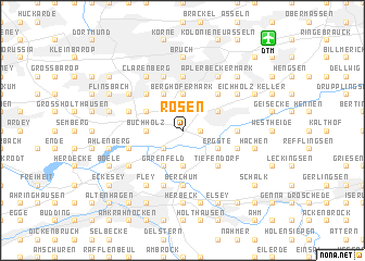 map of Rosen