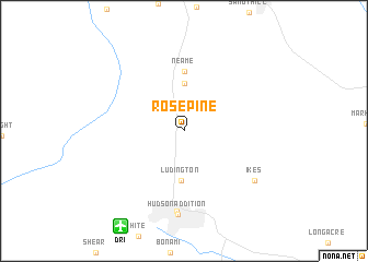 map of Rosepine