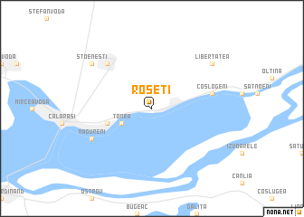 map of Roseţi