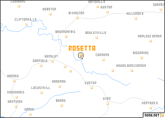 map of Rosetta