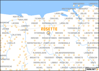 map of Rosette