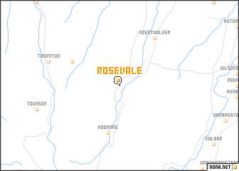 map of Rosevale