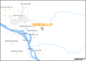 map of Rose Valley