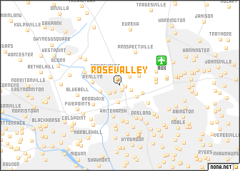 map of Rose Valley