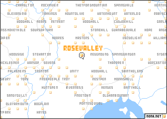 map of Rose Valley