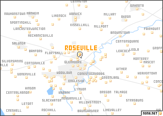 map of Roseville