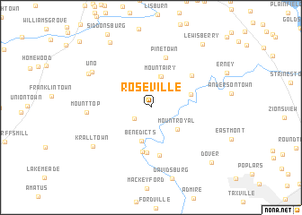 map of Roseville