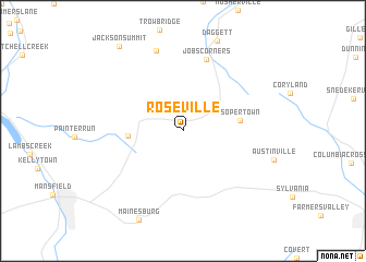 map of Roseville