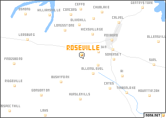 map of Roseville