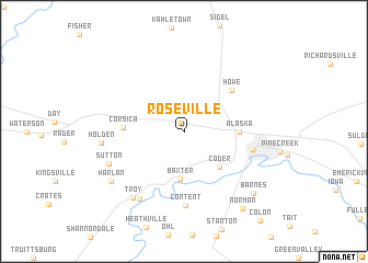 map of Roseville