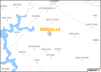 map of Roseville