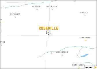 map of Roseville