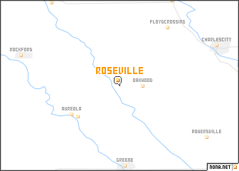 map of Roseville