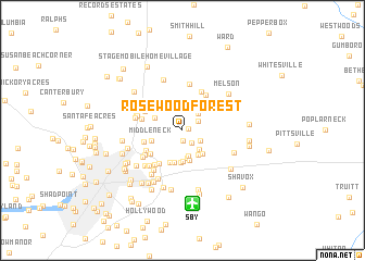 map of Rosewood Forest