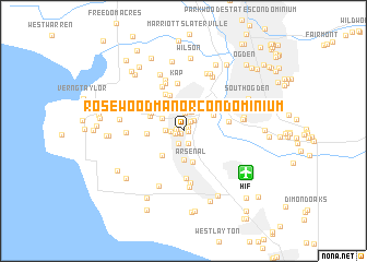 map of Rosewood Manor Condominium