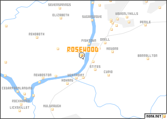 map of Rosewood