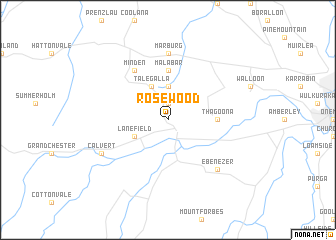 map of Rosewood