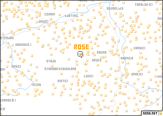 map of Roše