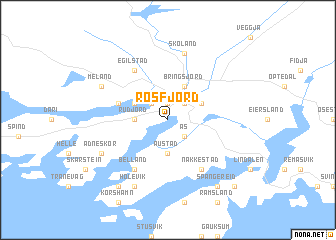 map of Rosfjord