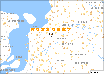 map of Roshan Ali Shāh Wassi