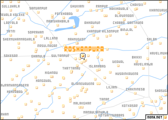 map of Roshanpura