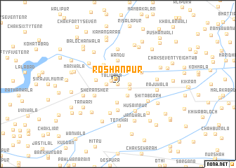 map of Roshanpur