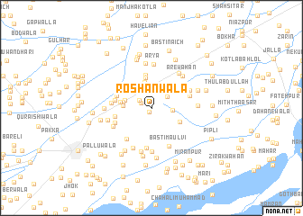 map of Roshanwāla