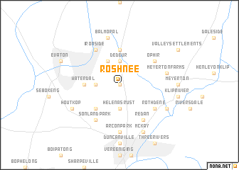 map of Roshnee