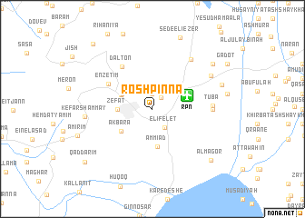 map of Rosh Pinna