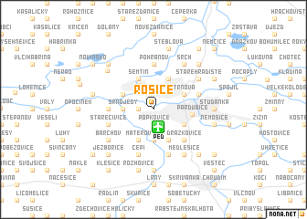 map of Rosice