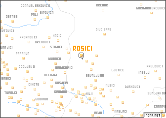 map of Rosići