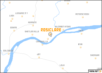 map of Rosiclare