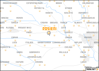 map of Roşieni