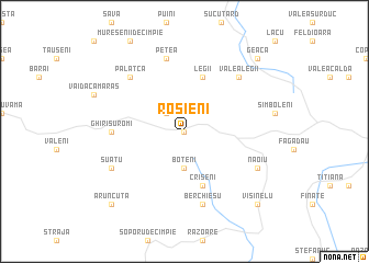 map of Roşieni