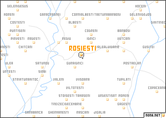 map of Roşieşti