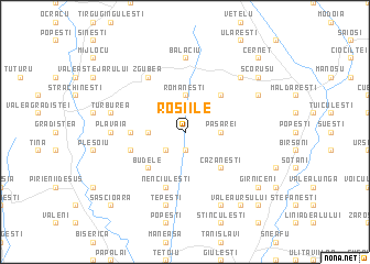 map of Roşiile