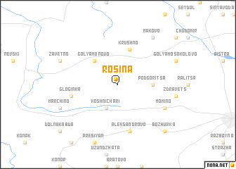 map of Rosina