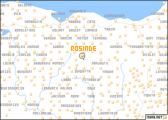 map of Rosinde