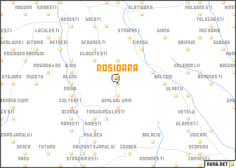 map of Roşioara