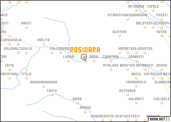 map of Roşioara