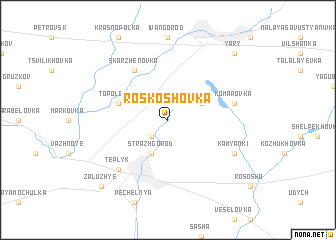 map of Roskoshovka
