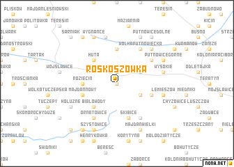 map of Roskoszówka