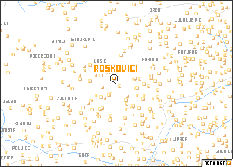 map of Roskovići