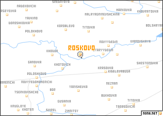 map of Rosʼkovo