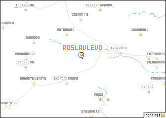 map of Roslavlevo