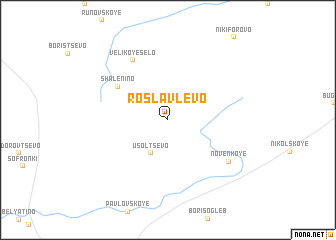 map of Roslavlevo