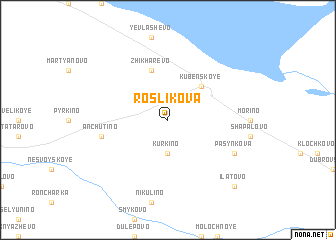 map of Roslikova