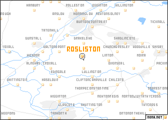 map of Rosliston
