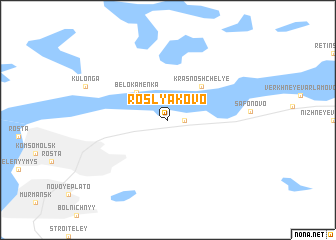 map of Roslyakovo